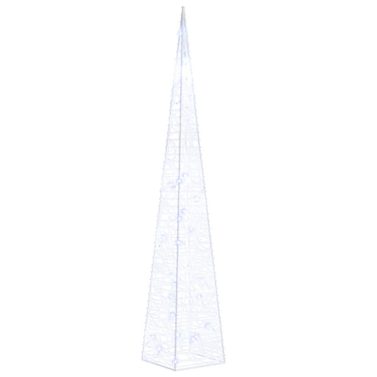 Acrylic Decorative LED Light Cone Blue 60 cm