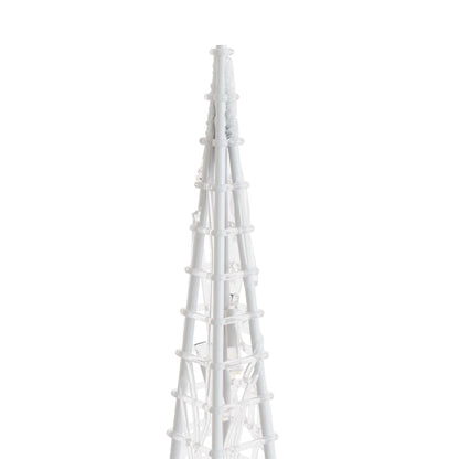 Acrylic Decorative LED Light Cone Warm White 90 cm