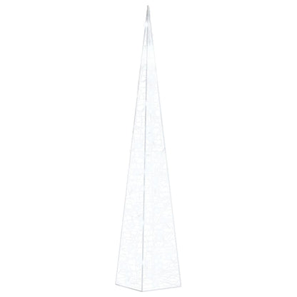 Acrylic Decorative LED Light Cone Cold White 90 cm
