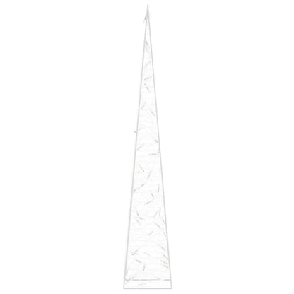 Acrylic Decorative LED Light Cone Cold White 90 cm