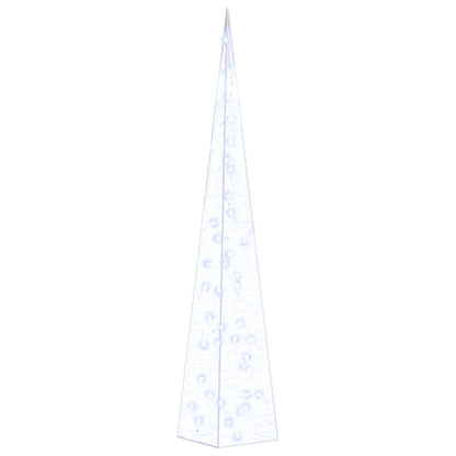 Acrylic Decorative LED Light Cone Blue 90 cm