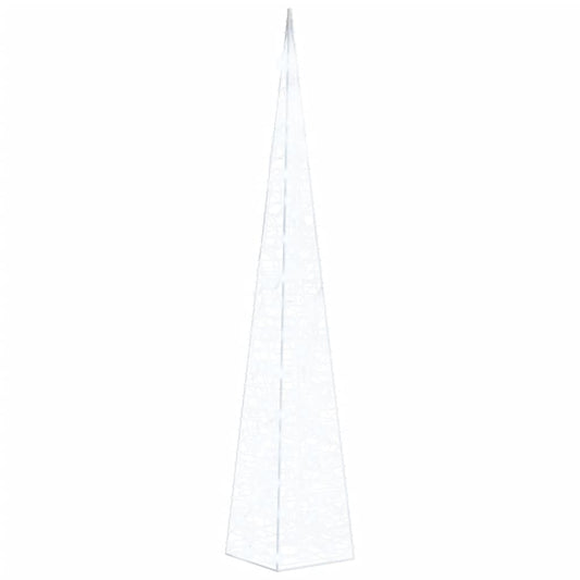 Acrylic Decorative LED Light Cone Cold White 120 cm