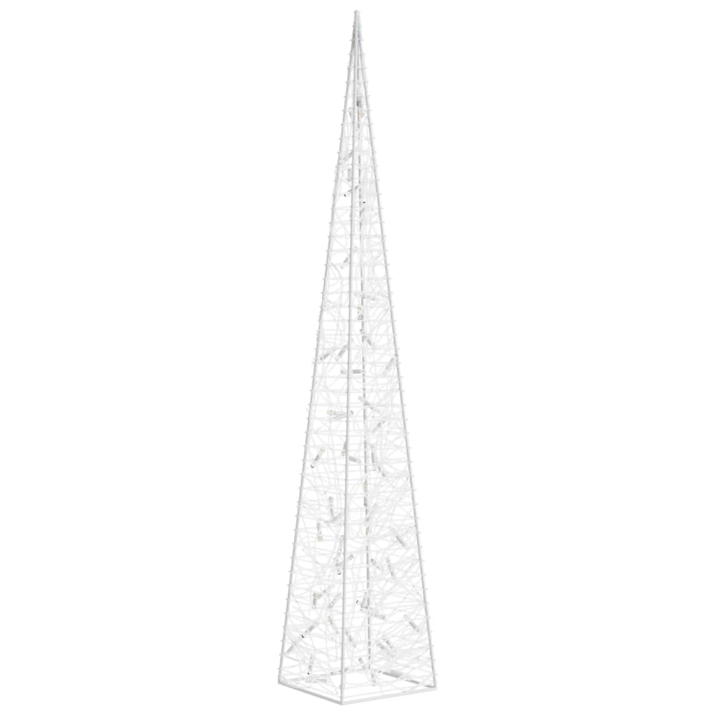 Acrylic Decorative LED Light Cone Blue 120 cm