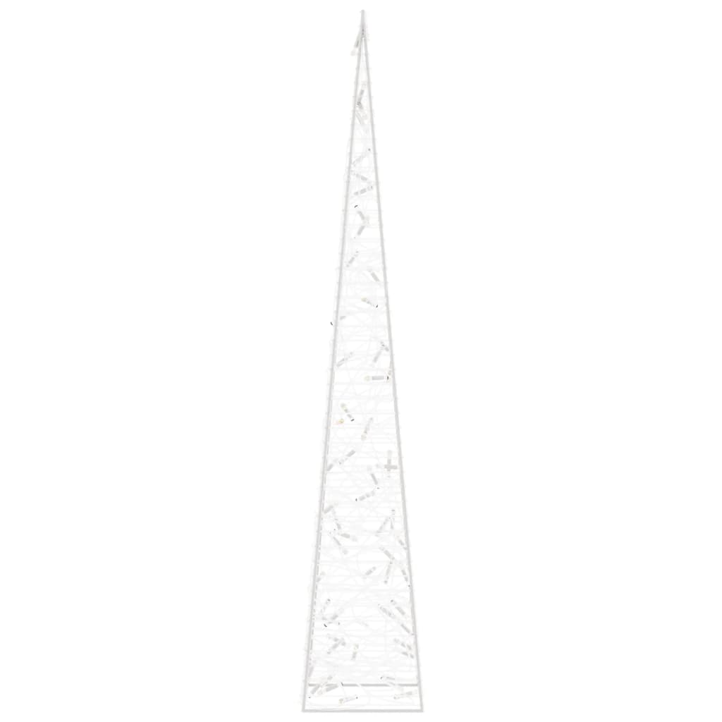 Acrylic Decorative LED Light Cone Blue 120 cm
