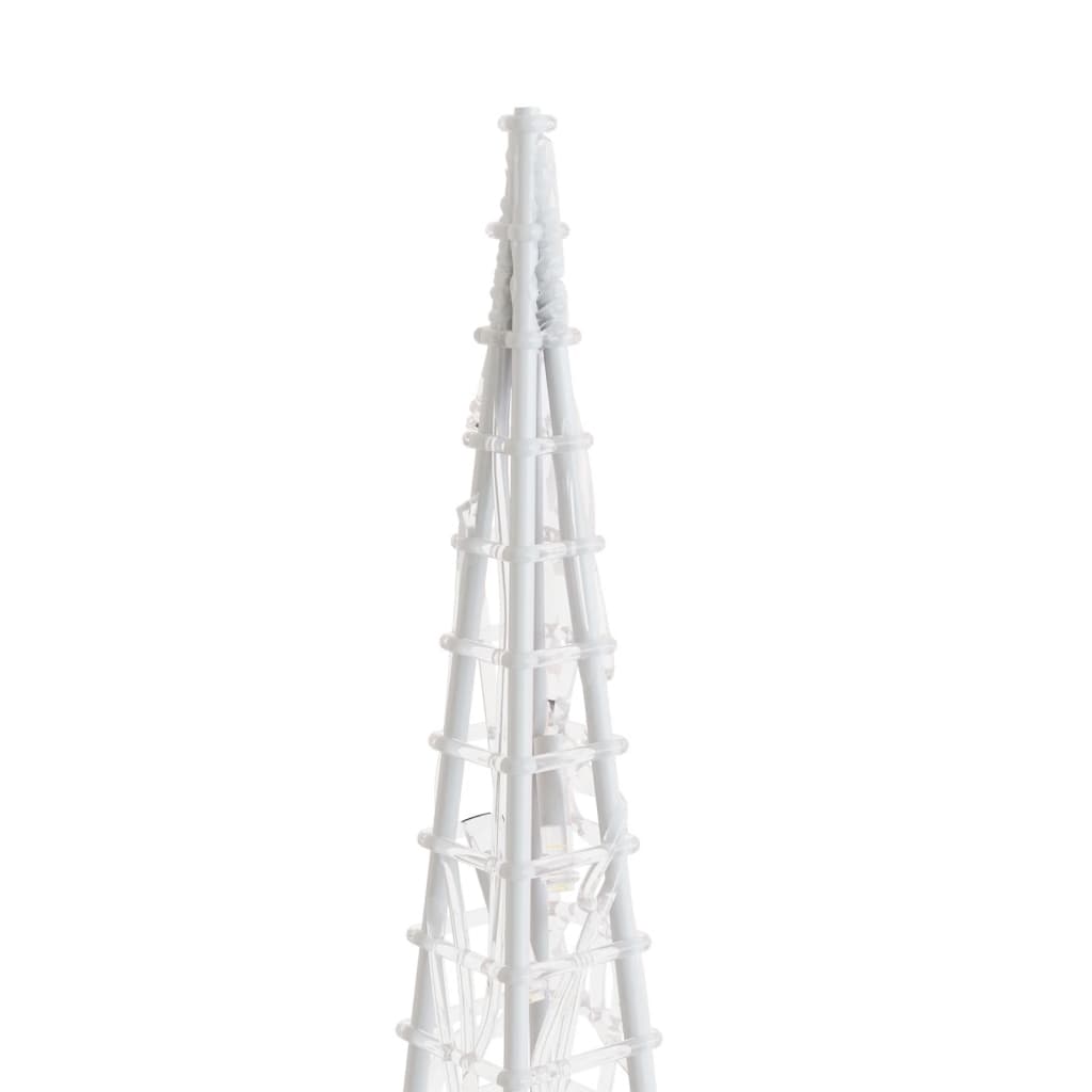 Acrylic Decorative LED Light Cone Blue 120 cm