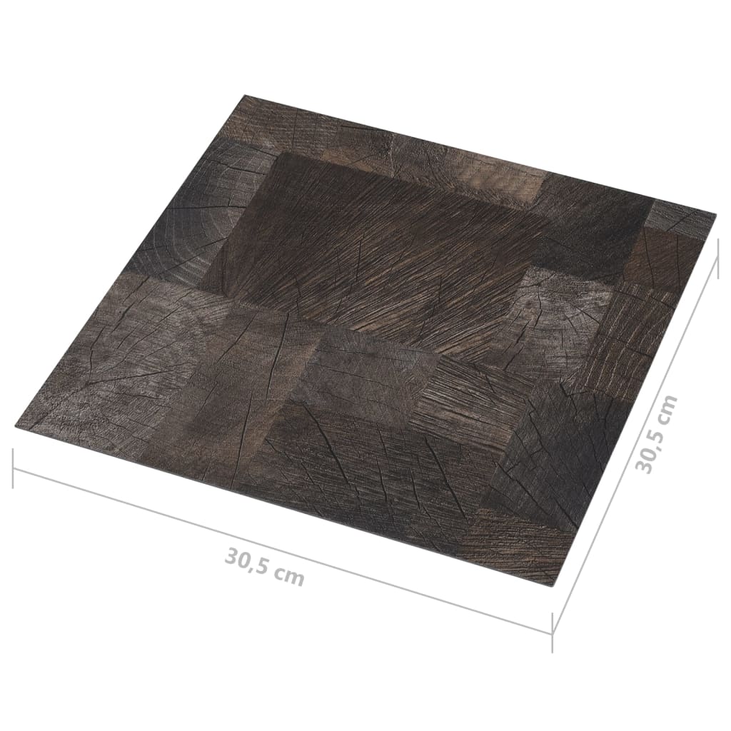 Self-adhesive Flooring Planks 20 pcs PVC 1.86 m² Wood Structure