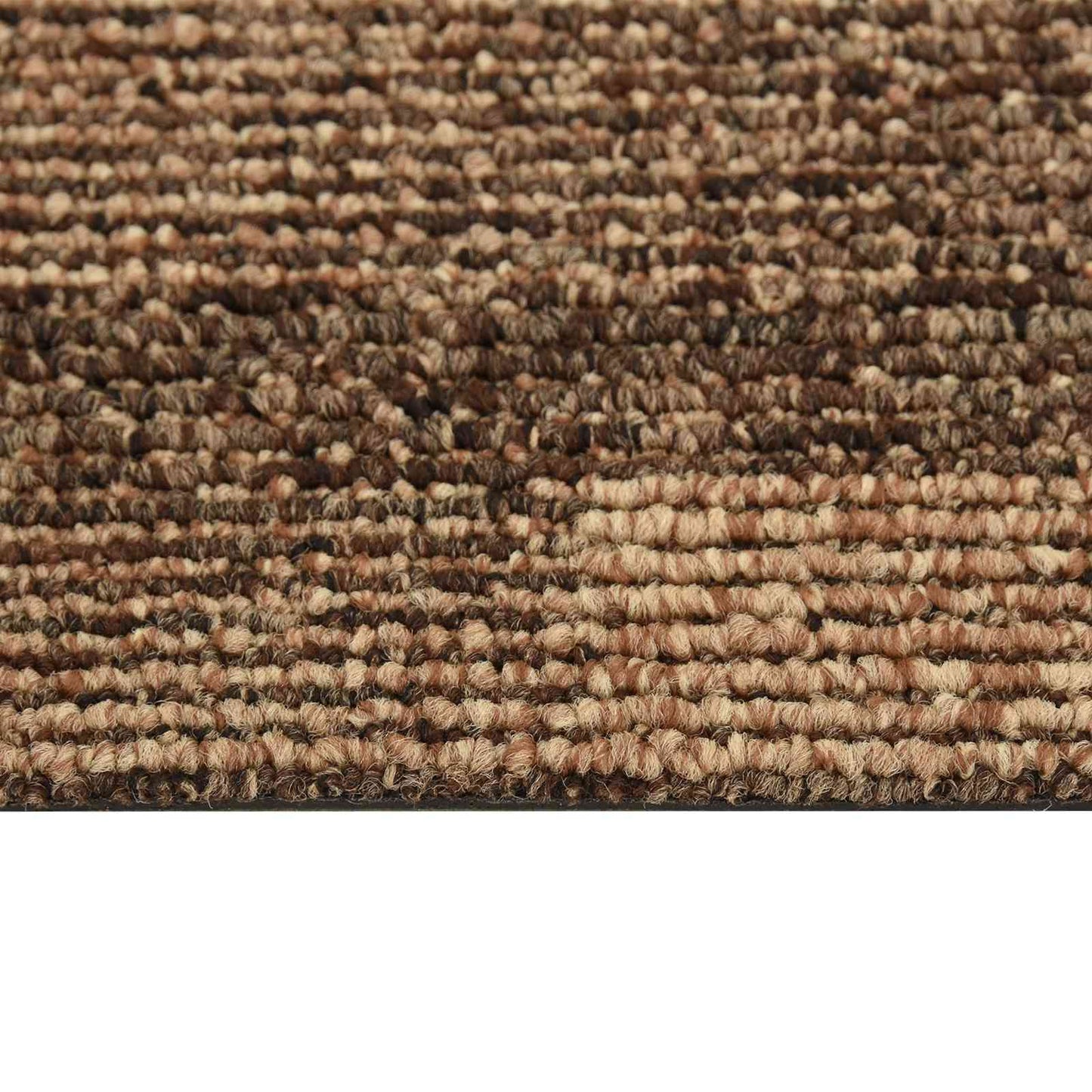 Floor Carpet 20 pcs Brown 50 x 50 cm PP