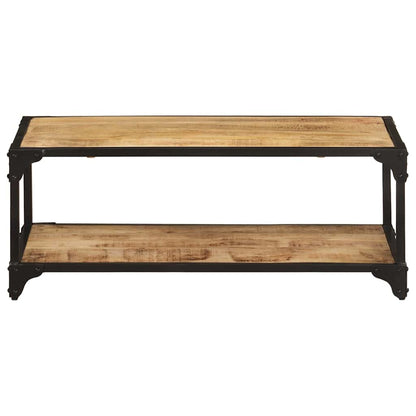 328265 vidaXL Coffee Table 90x45x35 cm Solid Rough Mango Wood