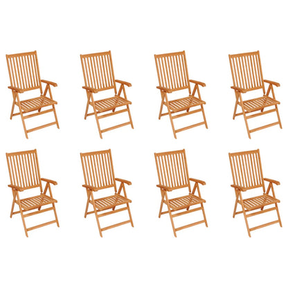 Garden Chair | Set of 8 | Teak | Solid Teak wood | Standard | Foldable