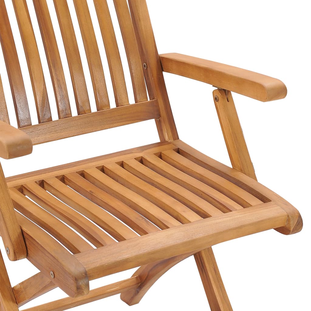 Garden Chair | Set of 8 | Teak | Solid Teak Wood | Standard | Foldable