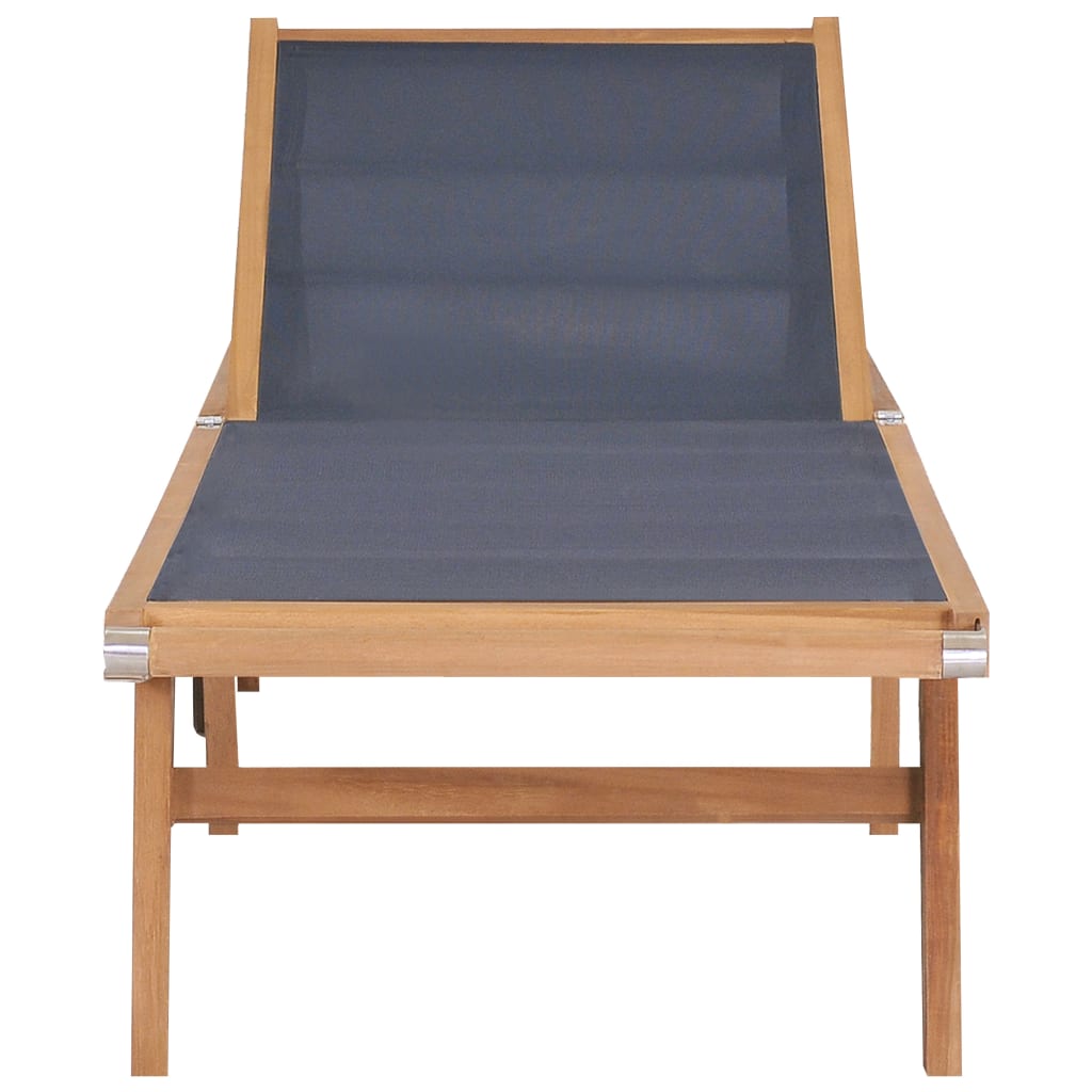 Sunlounger | Brown | Solid Teak wood | Standard | Foldable | Sunlounger