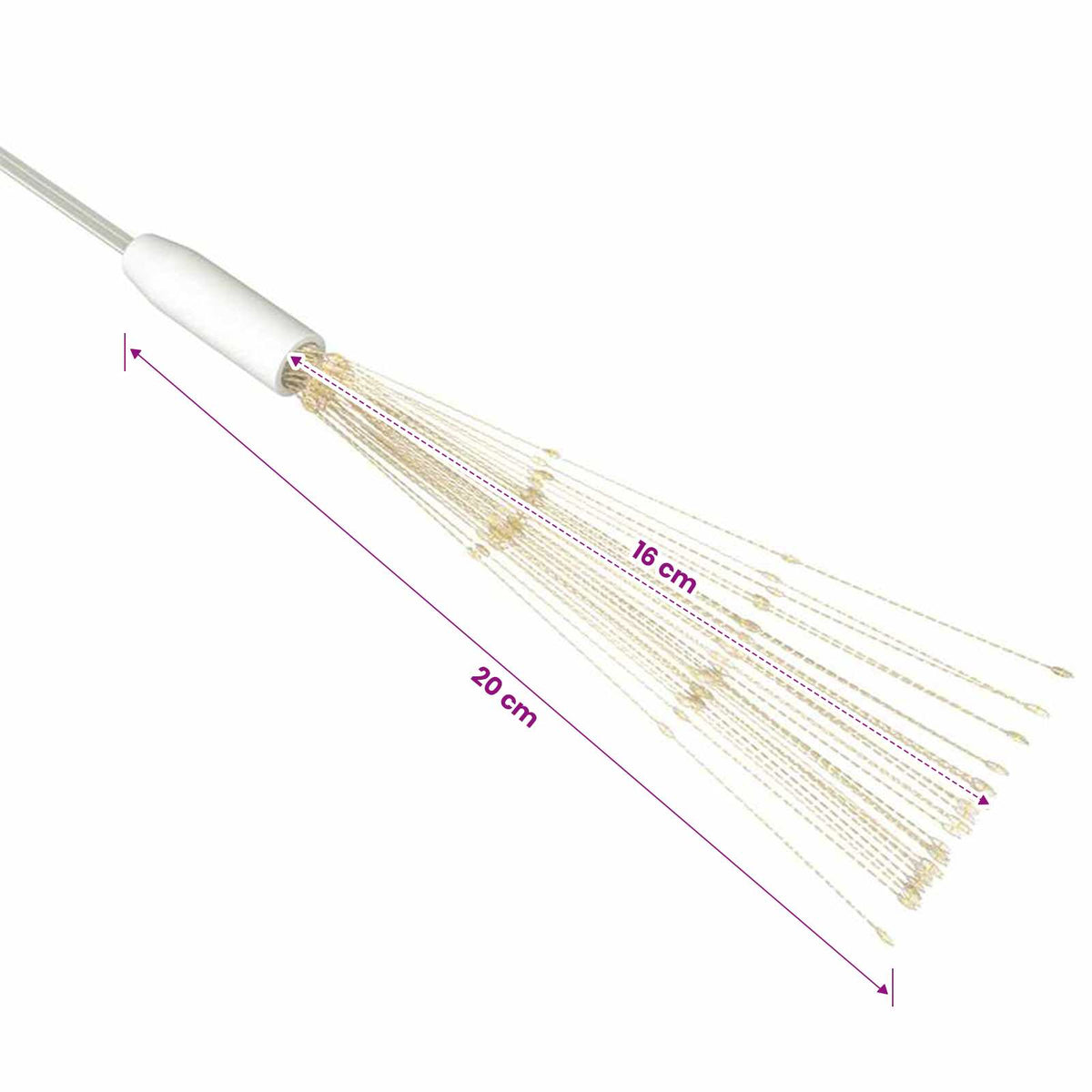 Christmas Firecrack Lights 10pcs Warm White 20 cm 1400LEDs