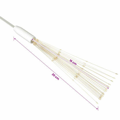 Christmas Firecrack Lights 10pcs Warm White 20 cm 1400LEDs