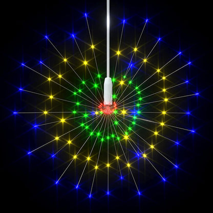Outdoor Christmas Firecrack Lights 2pcs Multicolour 20cm 280 LEDs