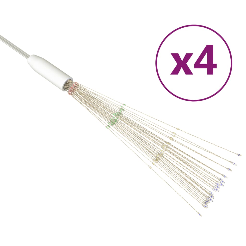 Outdoor Christmas Firecrack Lights 4pcs Multicolour 20cm 560 LEDs