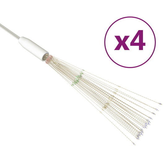 Outdoor Christmas Firecrack Lights 4pcs Multicolour 20cm 560 LEDs