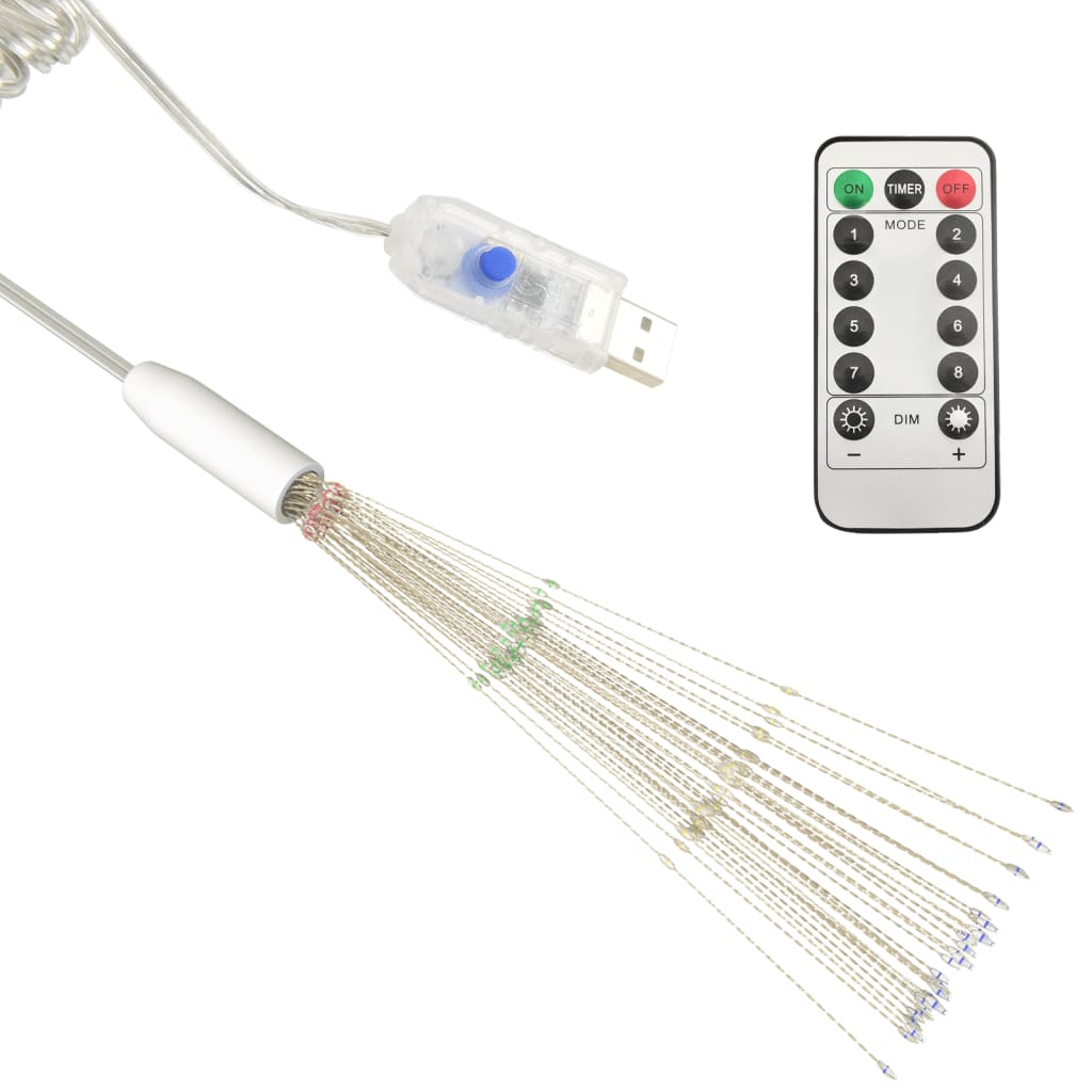 Outdoor Christmas Firecrack Lights 4pcs Multicolour 20cm 560 LEDs