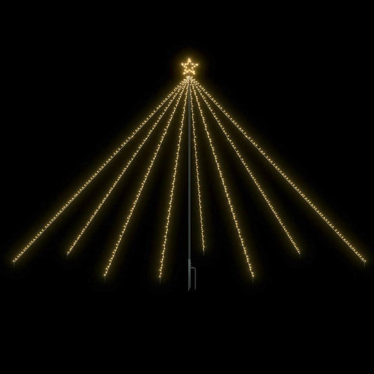 LED Christmas Tree Indoor Outdoor 576 LEDs Warm White 3,6 m