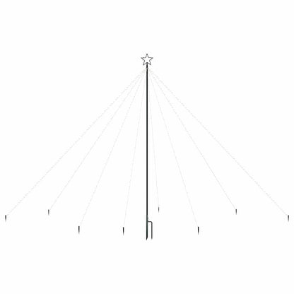 LED Christmas Tree Indoor Outdoor 576 LEDs Warm White 3,6 m