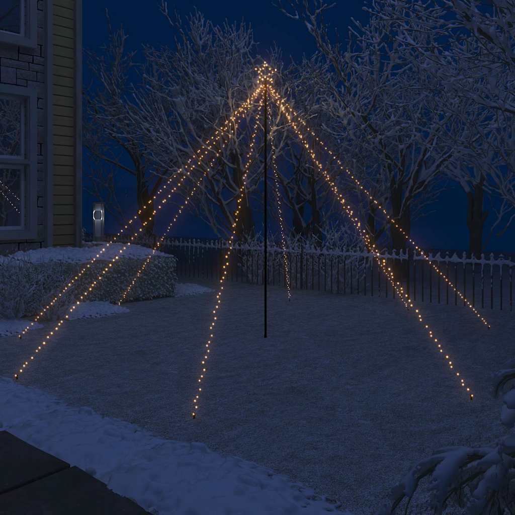 LED Christmas Tree Indoor Outdoor 576 LEDs Warm White 3,6 m