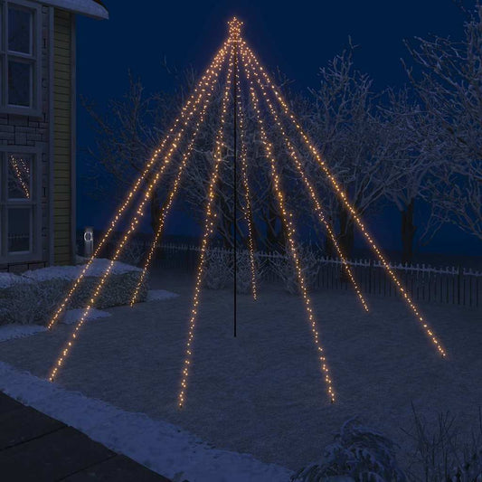LED Christmas Tree Indoor Outdoor 800 LEDs Warm White 5 m