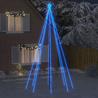 LED Christmas Tree Indoor Outdoor 800 LEDs Blue 5 m