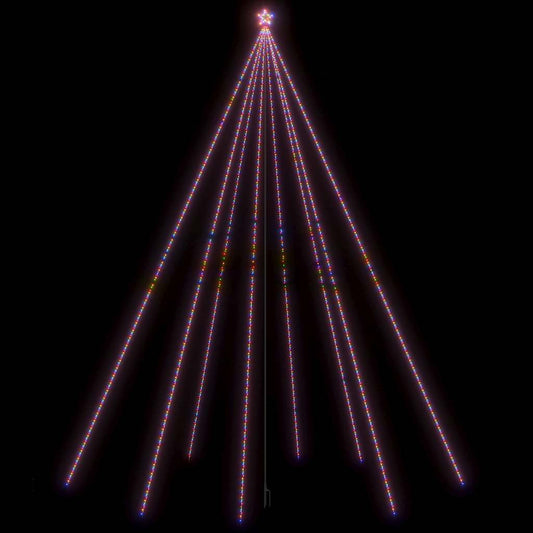 LED Christmas Tree Indoor Outdoor 1300 LEDs Colourful 8 m