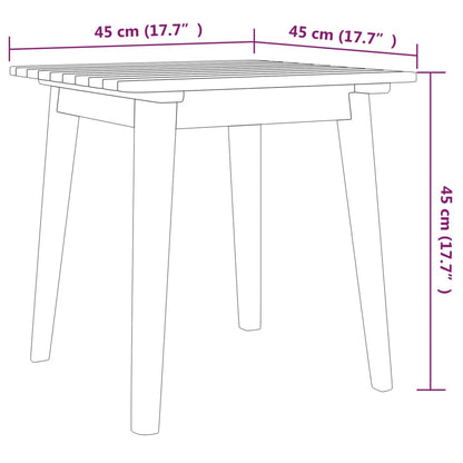 Bistro Set | Brown | Solid acacia wood | Medium |  Collapsible