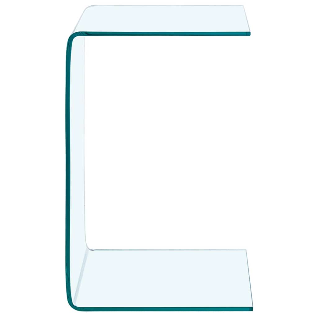 Side Table | Clear | Tempered glass | 40x40x60 cm | Tough | Side Table