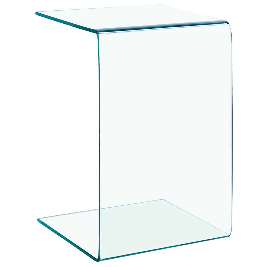 Side Table 40x40x60 cm Tempered Glass