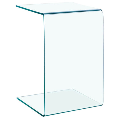 Side Table 40x40x60 cm Tempered Glass