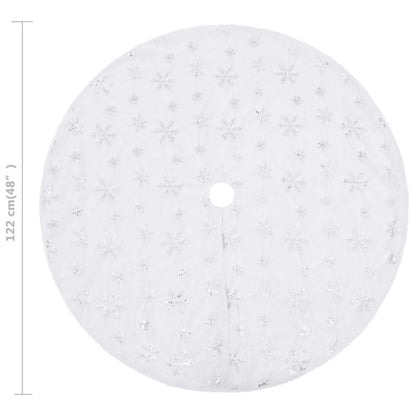Luxury Christmas Tree Skirt White 122 cm Faux Fur