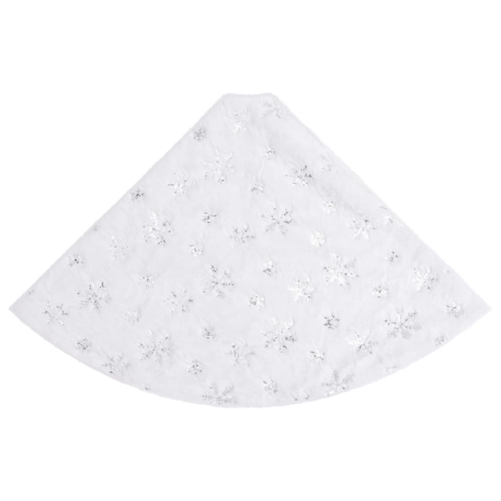 Luxury Christmas Tree Skirt White 150 cm Faux Fur