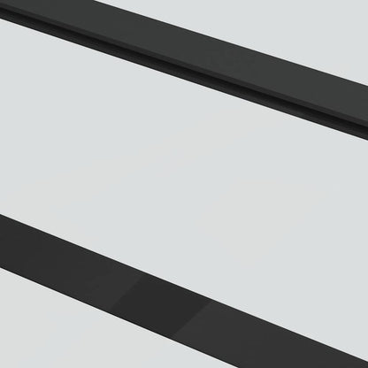 Sliding Door ESG Glass and Aluminium 102x205 cm Black