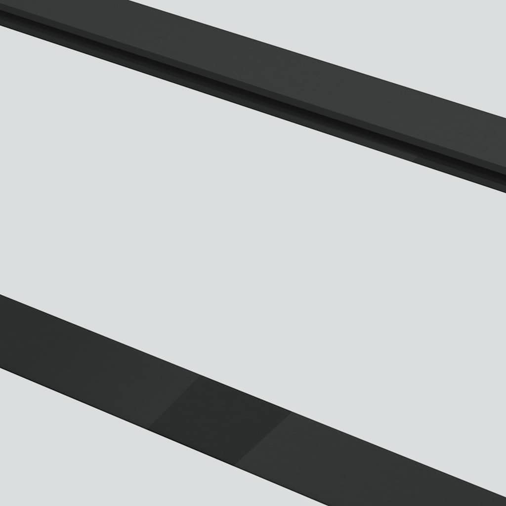 151016 vidaXL Sliding Door ESG Glass and Aluminium 102x205 cm Black
