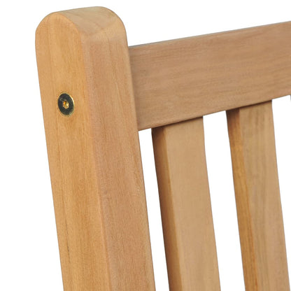 Outdoor Chair Set of 6 | Brown | Solid Teak Wood | Standard | Durable