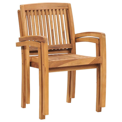 5 Piece Garden Dining Set Solid Wood Teak