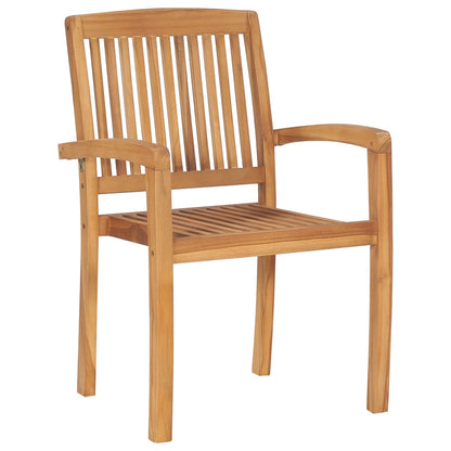 Garden Chair | Set of 8 | Teak | Fine sanded teak hardwood | Medium