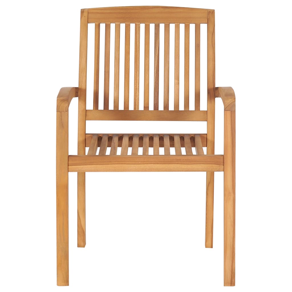 Garden Chair | Set of 8 | Teak | Fine sanded teak hardwood | Medium