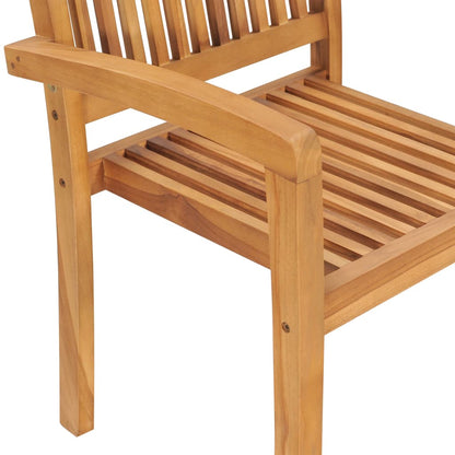 Garden Chair | Set of 8 | Teak | Fine sanded teak hardwood | Medium