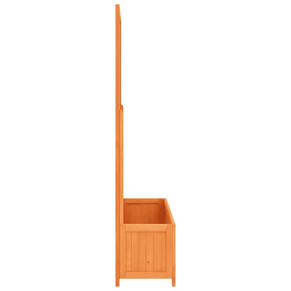 Planter | Brown | Solid firwood | Large | Durable | Planter | Rectangular