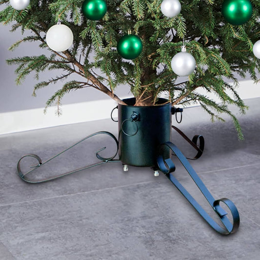 Christmas Tree Stand | Green | Metal | Medium | Christmas Tree Stand
