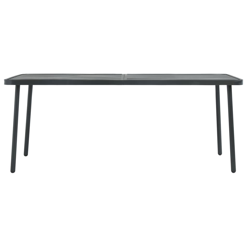 Dining Set | Dark grey | Steel with e-coated and powder-coated finish