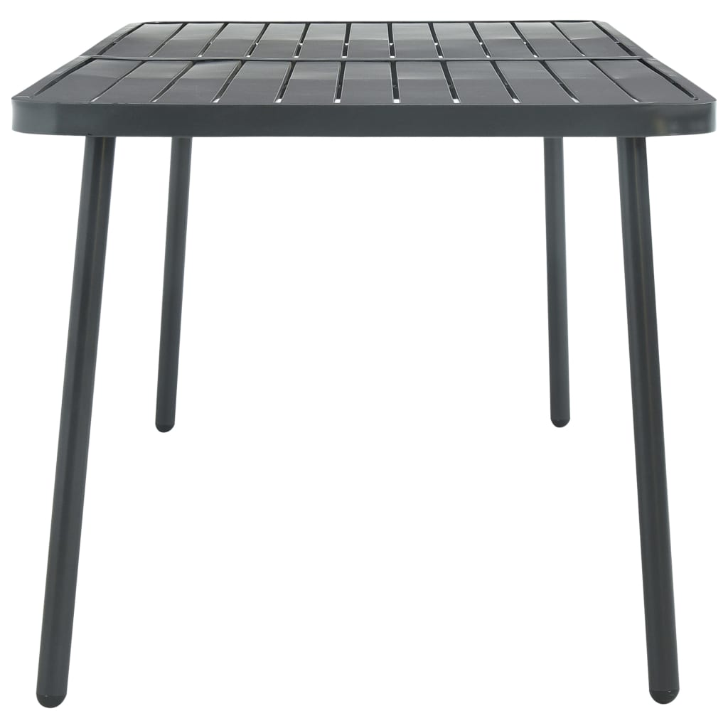 Dining Set | Dark grey | Steel with e-coated and powder-coated finish