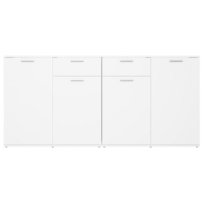 Sideboard White 160x36x75 cm Engineered Wood