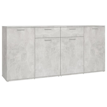 Sideboard Concrete Grey 160x36x75 cm Engineered Wood