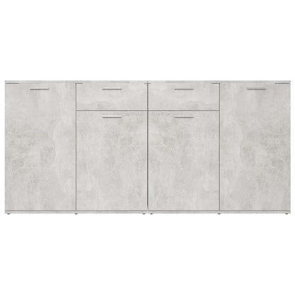 Sideboard Concrete Grey 160x36x75 cm Engineered Wood