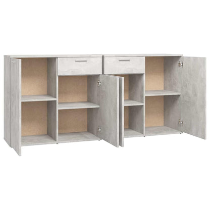 Sideboard Concrete Grey 160x36x75 cm Engineered Wood