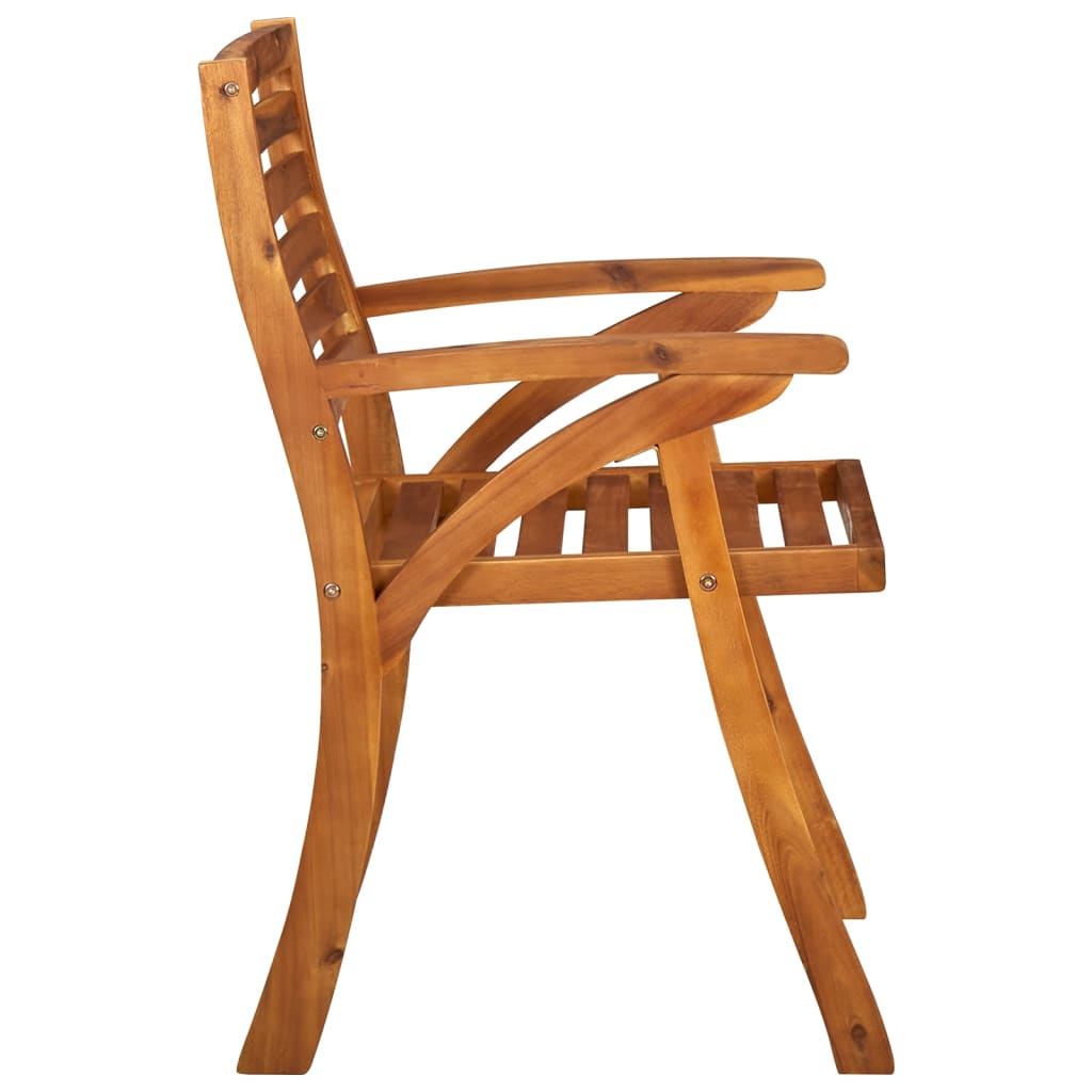 Garden Chair | Set of 6 | Brown | Solid acacia wood | Standard | Durable