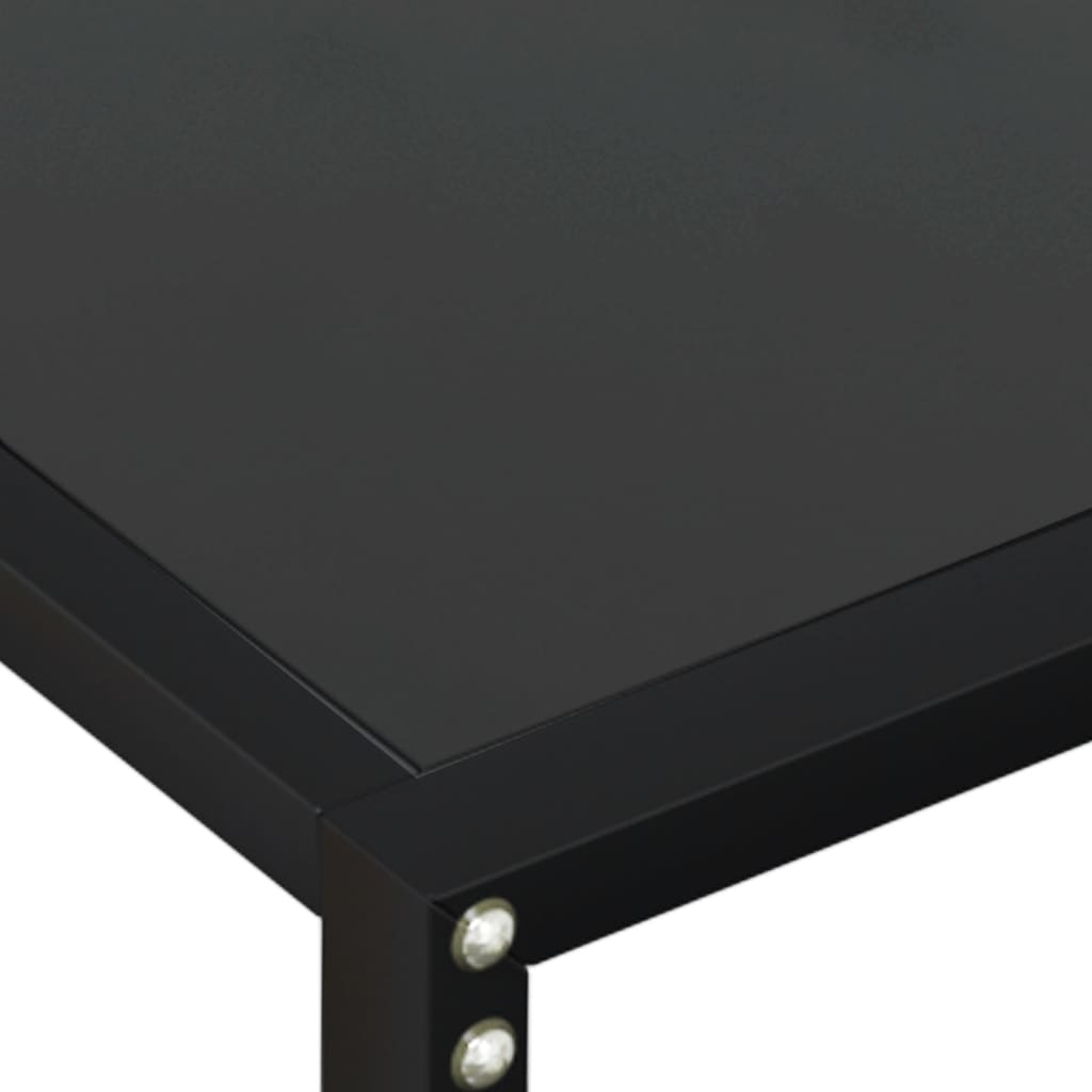 Console Table | Black | Tempered glass, powder-coated steel